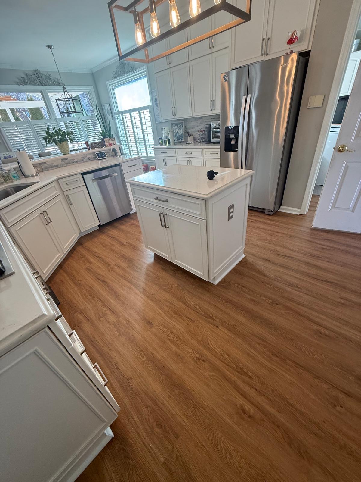 Finished kitchen LVP flooring